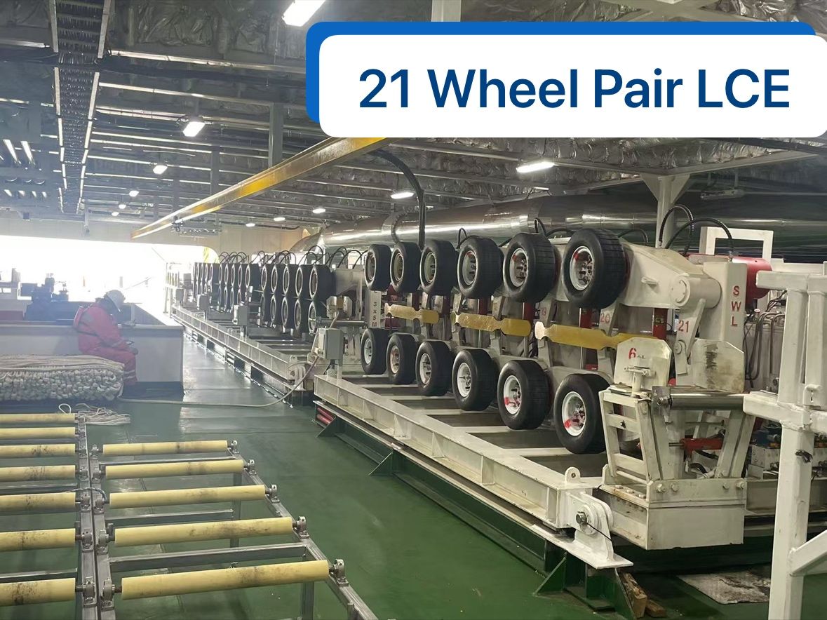 21MT Wheel Pair Engines Supplied with Integrated Cable Lay Package for Large Hybrid Cable Layer
